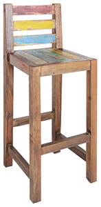 Barové stoličky 2 ks - recyklované lodní dřevo | 40x40x106 cm