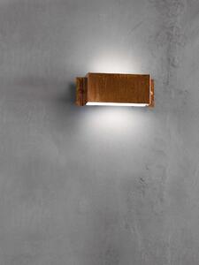 Il Fanale 252.03.RR Decori, hranaté nástěnné svítidlo z mědi pro nepřímé osvětlení, 1x15W E27, 28x10,5cm, IP54