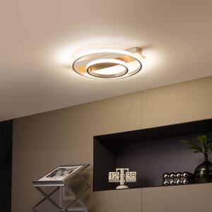 Lindby - Signera LED Stropní Lampa Silver/White/Light WoodLindby - Lampemesteren