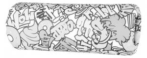 Opěrka/chránič na postel 13x36cm Komiks - černá / bílá