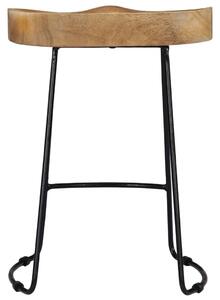 Barové stoličky Gavin 2 ks - masivní mangovník | 46x38x52 cm