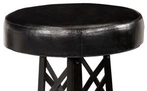 Barové stoličky 2 ks - pravá kůže | 40x40x76 cm