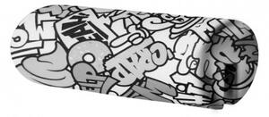 Opěrka/chránič na postel 18x50cm Komiks - černá / bílá