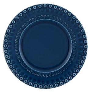 Bordallo Pinheiro Sada dezertních talířů Fantasy 4 kusů, tmavě modrá, kamenina, 22 cm