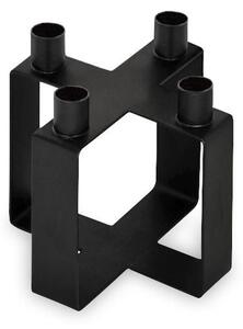 Designový svícen Frame X Cubic Black