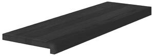 Nášlapy na schody 2 ks hnědo-černé 80x25x2 cm masivní dub