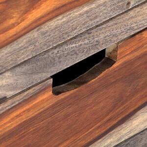 Příborník - masivní sheeshamové dřevo - šedý | 160x40x75 cm