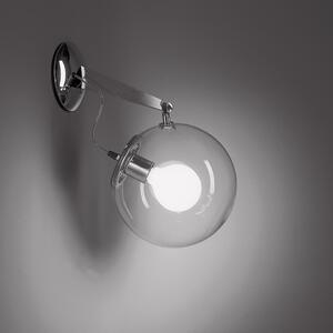 Artemide A020100 Miconos parete, designová nástěnná lampa, 1x20W, transparentní, průměr 25cm