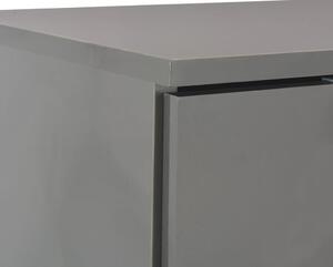 Příborník - šedý s vysokým leskem | 107x35x76 cm