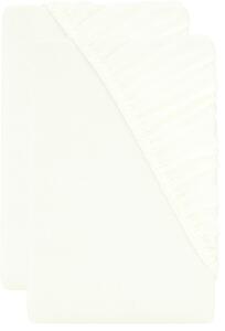 Livarno® Sada žerzejových napínacích prostěradel, 90–100 x 200 cm, 2dílná, bílá (800013802)