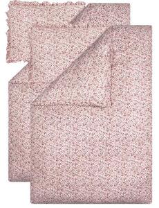 Livarno® Sada ložního povlečení z mikrovláknitého saténu, 140 x 200 cm, 70 x 90 cm, 2dílná, květiny (800013806)