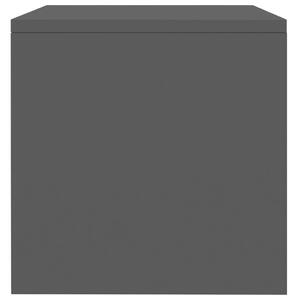 Noční stolek - dřevotříska - černý s vysokým leskem | 40x30x30 cm