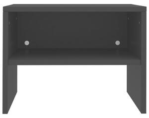 Noční stolek - dřevotříska - černý | 40x30x30 cm