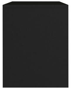 Noční stolky 2 ks - dřevotříska - černé | 40x30x40 cm