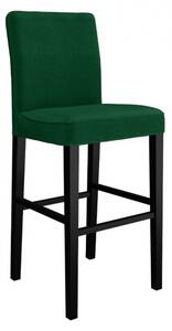 Čalouněná barová židle s opěradlem ST95, Barva křesla: černá, Potah: Magic Velvet 2216 Mirjan24 5903211143922