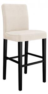 Čalouněná barová židle s opěradlem ST95, Barva křesla: černá, Potah: Magic Velvet 2216 Mirjan24 5903211143922
