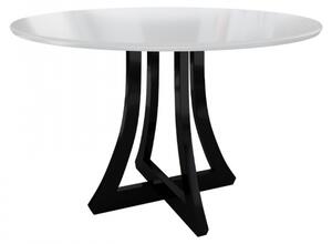 Kulatý stůl Dagerto FI 100, Barva: bílý lesk / černý lesk Mirjan24 5903211140181