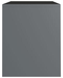 Noční stolek Halabu - dřevotříska - šedý | 40x30x40 cm