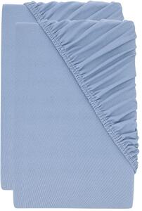 Livarno® Sada žerzejových napínacích prostěradel, 90–100 x 200 cm, 2dílná, modrá (800013805)
