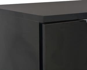 Příborník - dřevotříska - černý s vysokým leskem | 71x35x76 cm