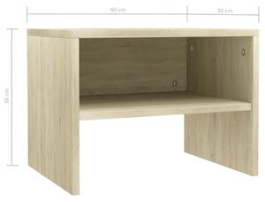 Noční stolek - dřevotříska - dub sonoma | 40x30x30 cm