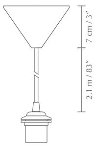 Umage 4006 černý závěs pro sestavení svítidla, 1x60W, 210cm