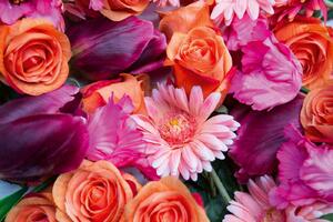 DIMEX | Vliesová fototapeta Krásné květiny MS-5-1307 | 375 x 250 cm| červená, oranžová, růžová