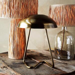 Kovová stolní lampa Antique Brass