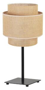 Stolní lampa Boho, 1x jutové stínítko, (výběr ze 2 barev konstrukce)
