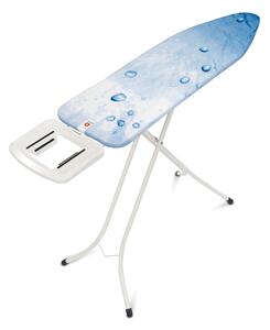 Brabantia žehlicí prkno B - pevná odkládací plocha pro žehličky, bílý rám 22mm, Icewater