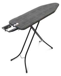 Brabantia žehlicí prkno B, 124x38cm,odkládací plocha pro žehličky, černý rám 22mm, Denim Black