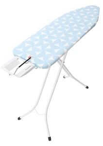 Brabantia žehlicí prkno B, 124x38cm, odkládací plocha pro žehličky, bílý rám 22mm, Fresh Breeze