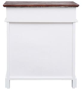 Botník Frome - dřevo pavlovnie - hnědý | 50x28x58 cm