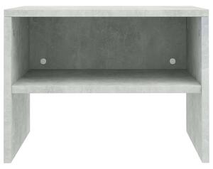 Noční stolek - dřevotříska - betonově šedý | 40x30x30 cm