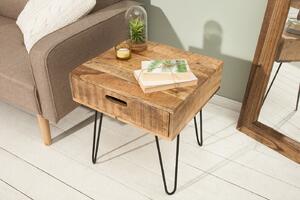 Příruční stolek MATIS 50 cm - přírodní - INV