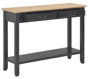 Konzolový stolek černý 110 x 35 x 80 cm dřevo