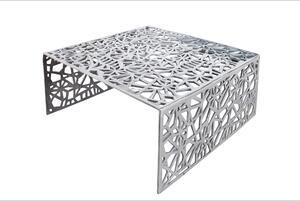 Noble Home Konferenční stolek Abus, 60 cm, slitina, stříbrná