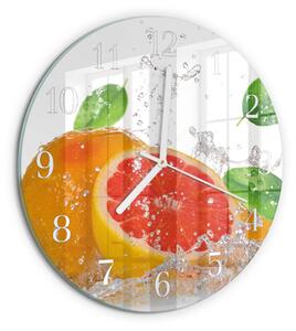 Skleněné hodiny na stěnu Grapefruit zsob-fi30-00084252