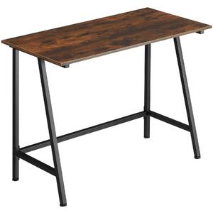 Tectake 404421 psací stůl newton 100x50x77cm - industrial tmavé dřevo