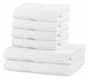 DecoKing Sada ručníků a osušek Marina bílá, 4 ks 50 x 100 cm, 2 ks 70 x 140 cm