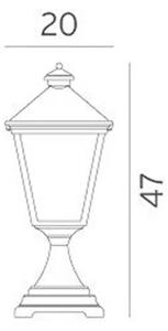Norlys - London Venkovní Záhonová Lampa Small pro Concrete Anchor White - Lampemesteren