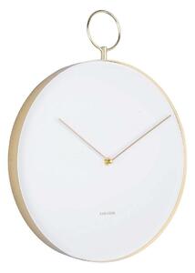 Karlsson 5765WH designové nástěnné hodiny, pr. 34 cm