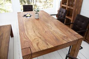 Jedálenský stôl MAKASSAR NATUR 160 cm - prírodná