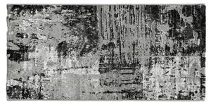 KOBEREC TKANÝ NA PLOCHO, 160/230 cm, šedá, černá - Tkané koberce