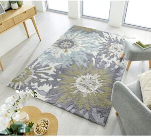 Flair Rugs koberce Kusový koberec Zest Soft Floral Green ROZMĚR: 120x170
