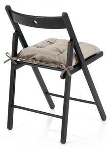 Ozdobný polštář na židli ALEKSA Barva: Tmavě-hnědá