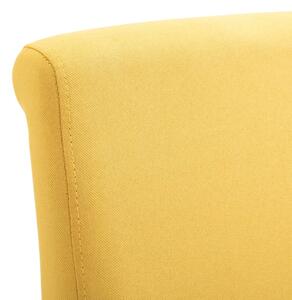 Jídelní židle Botna - 2ks - textil | žluté