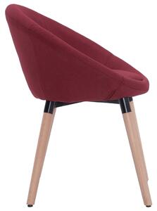 Jídelní židle Manning - textil | vínová
