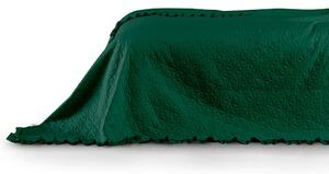 Přehoz na postel TILIA | tmavě zelená