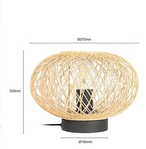 Lindby - Solvira Stolní Lampa Bamboo/BlackLindby - Lampemesteren
